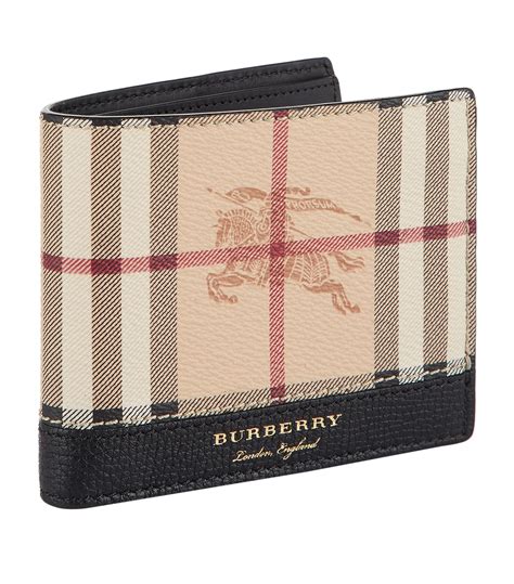 burberry haymarket wallet mens|burberry bifold wallet for men.